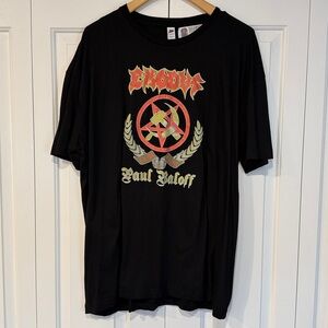 Exodus Paul Baloff Black Graphic Mens Shirt 2X